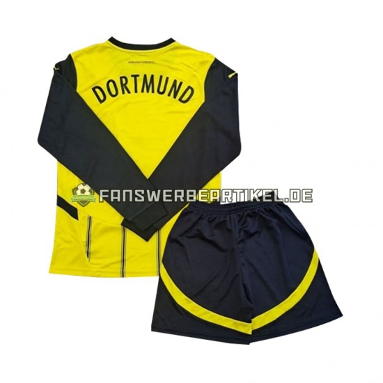 Trikot Borussia Dortmund Kinder Heimausrüstung 2024-2025 Langarm