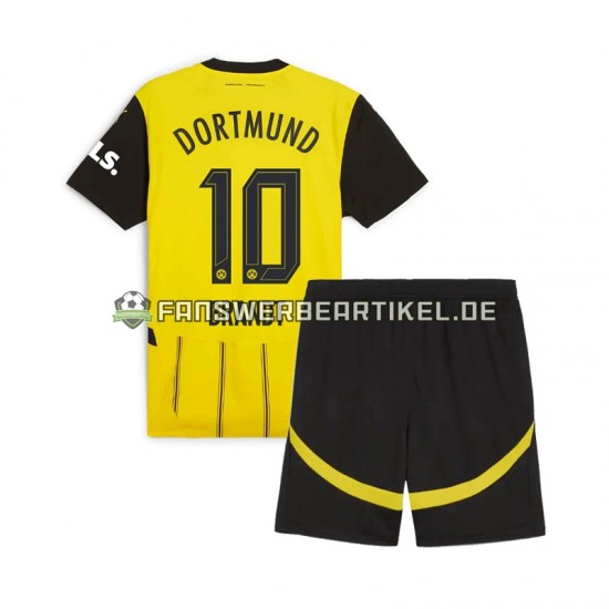 Julian Brandt 10 Trikot Borussia Dortmund Kinder Heimausrüstung 2024-2025 Kurzarm