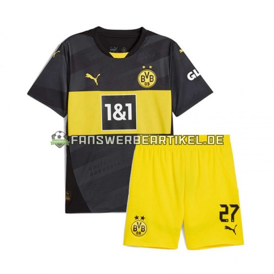 Karim Adeyemi 27 Trikot Borussia Dortmund Kinder Auswärtsausrüstung 2024-2025 Kurzarm