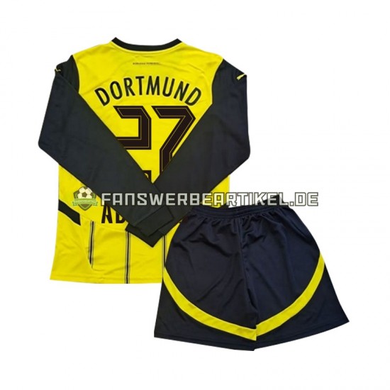 Karim Adeyemi 27 Trikot Borussia Dortmund Kinder Heimausrüstung 2024-2025 Langarm