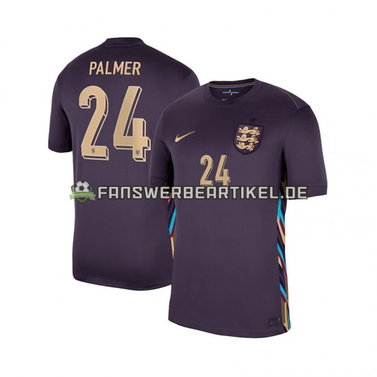 Cole Palmer 24 Trikot England Herren Auswärtsausrüstung 2024 Kurzarm