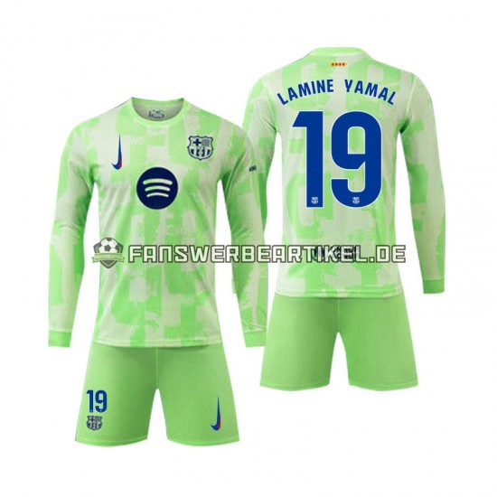 Lamine Yamal 19 Trikot FC Barcelona Kinder Ausweich ausrüstung 2024-2025 Langarm