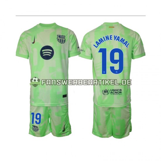 Lamine Yamal 19 Trikot FC Barcelona Kinder Ausweich ausrüstung 2024-2025 Kurzarm