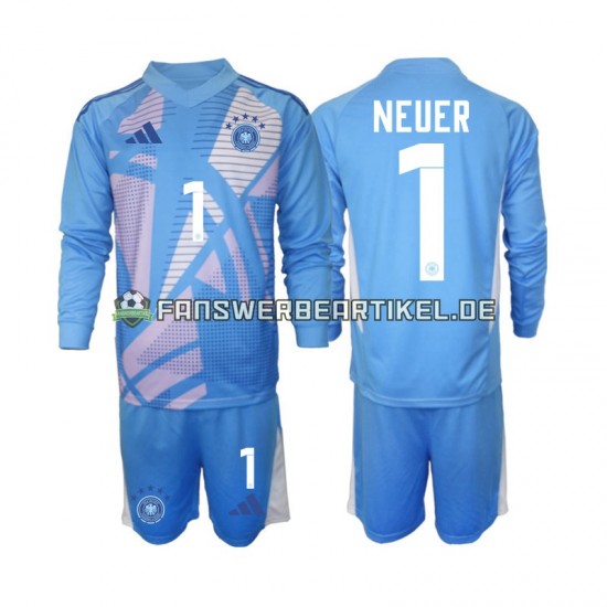 Manuel Neuer 1 Torwart Trikot Deutschland Kinder Viertes ausrüstung 2024-2025 Langarm