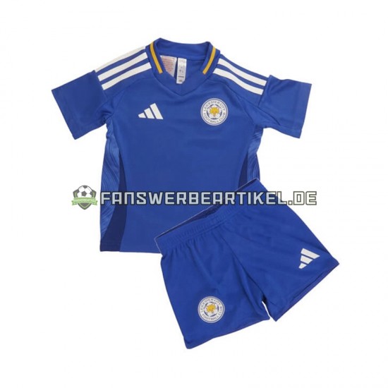 Trikot Leicester City Kinder Heimausrüstung 2024-2025 Kurzarm