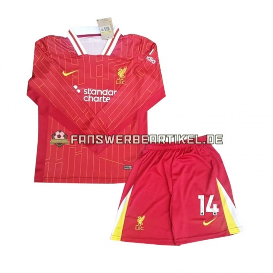 Chiesa 14 Trikot Liverpool Kinder Heimausrüstung 2024-2025 Langarm