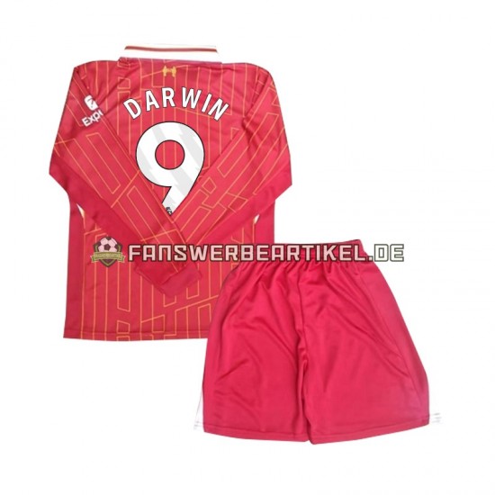 Darwin 9 Trikot Liverpool Kinder Heimausrüstung 2024-2025 Langarm