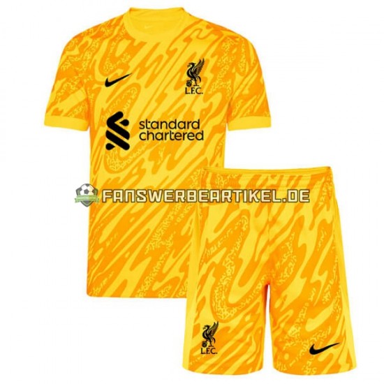 Torwart Trikot Liverpool Kinder Viertes ausrüstung 2024-2025 Kurzarm