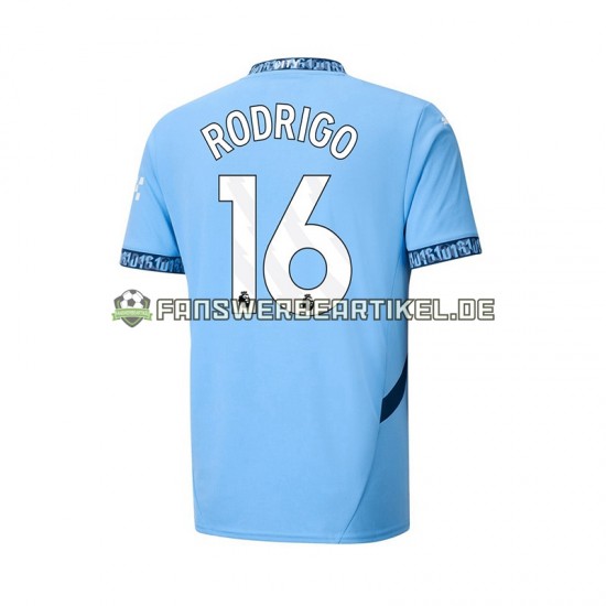 RODRIGO 16 Trikot Manchester City Herren Heimausrüstung 2024-2025 Kurzarm