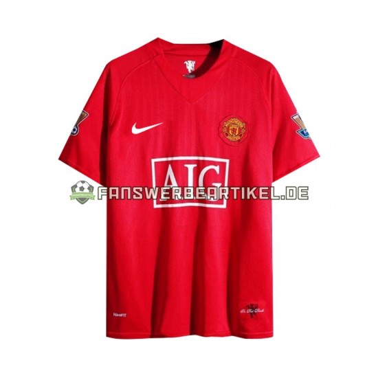 Retro 2007 Trikot Manchester United Herren Heimausrüstung Langarm