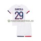 Bradley Barcola 29 Trikot Paris Saint-Germain Kinder Auswärtsausrüstung 2024-2025 Kurzarm