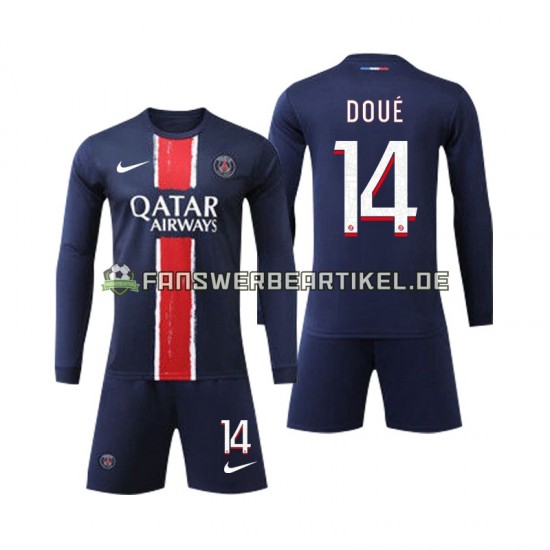 D Doue 14 Trikot Paris Saint-Germain Kinder Heimausrüstung 2024-2025 Langarm