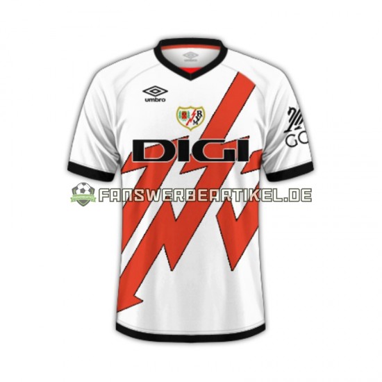 Trikot Rayo Vallecano Herren Heimausrüstung 2024-2025 Kurzarm