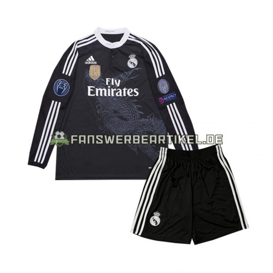 Retro 2014 Trikot Real Madrid Kinder Ausweich ausrüstung Langarm