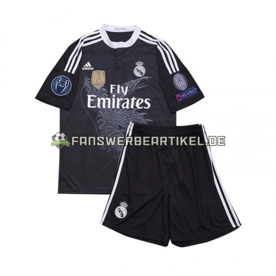 Retro 2014 Trikot Real Madrid Kinder Ausweich ausrüstung Kurzarm