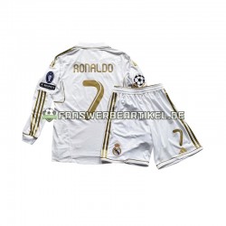 Cristiano Ronaldo 7 Trikot Real Madrid Kinder Heimausrüstung 2011 Langarm