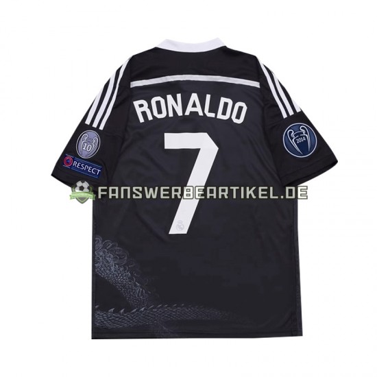 Cristiano Ronaldo 7 Retro 2014 Trikot Real Madrid Kinder Ausweich ausrüstung Kurzarm