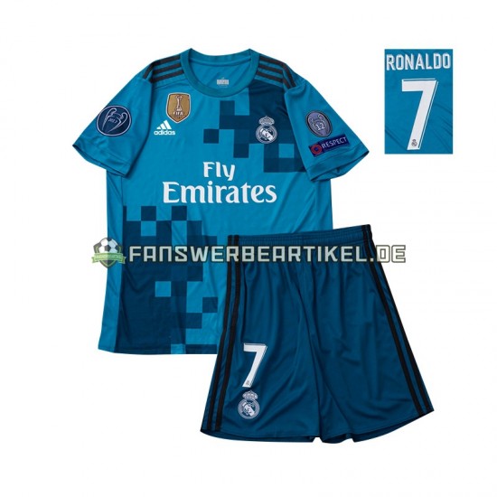 Cristiano Ronaldo 7 Retro 2017 Trikot Real Madrid Kinder Ausweich ausrüstung Kurzarm