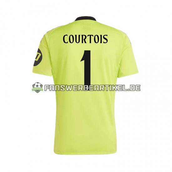 COURTOIS 1 Torwart Trikot Real Madrid Herren Ausweich ausrüstung 2024-2025 Kurzarm