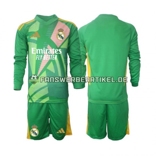 Torwart Trikot Real Madrid Kinder Ausweich ausrüstung 2024-2025 Langarm