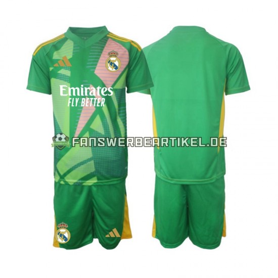 Torwart Trikot Real Madrid Kinder Ausweich ausrüstung 2024-2025 Kurzarm