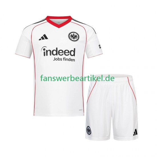 Trikot Eintracht Frankfurt Kinder Auswärtsausrüstung 2025-2026 Kurzarm