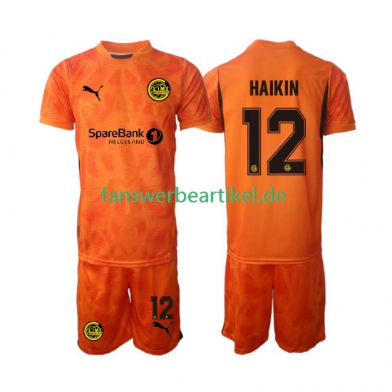 Nikita Hin 12 Torwart Trikot FK Bodø/Glimt AIK Kinder Auswärtsausrüstung 2025 Kurzarm