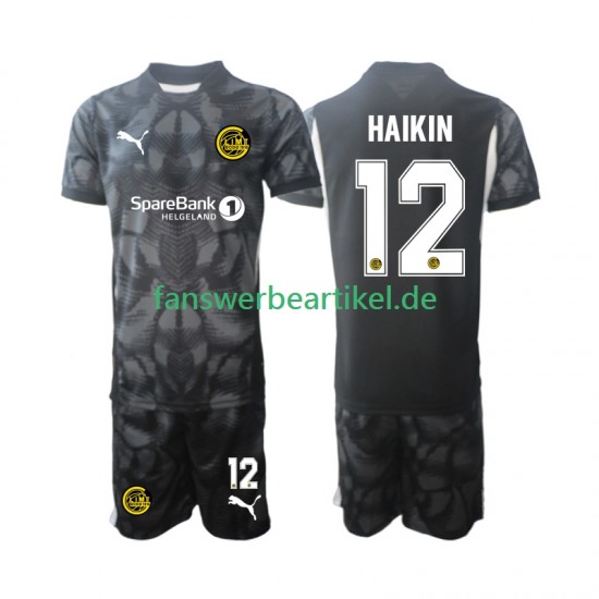 Nikita Hin 12 Torwart Trikot FK Bodø/Glimt AIK Kinder Heimausrüstung 2025 Kurzarm