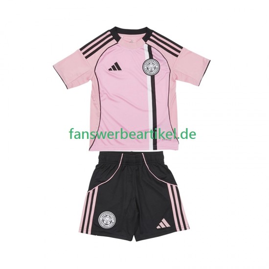 Trikot Leicester City Kinder Ausweich ausrüstung 2025-2026 Kurzarm