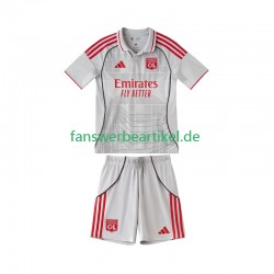 Trikot Olympique Lyon Kinder Ausweich ausrüstung 2025-2026 Kurzarm