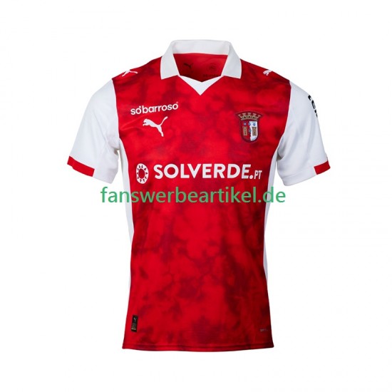 SC Braga Trikot Herren Heimausrüstung 2025-2026 Kurzarm