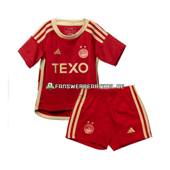 Trikot Aberdeen Kinder Heimausrüstung 2023-2024 Kurzarm