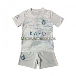 Trikot Al-Nassr Kinder Ausweich ausrüstung 2023-2024 Kurzarm