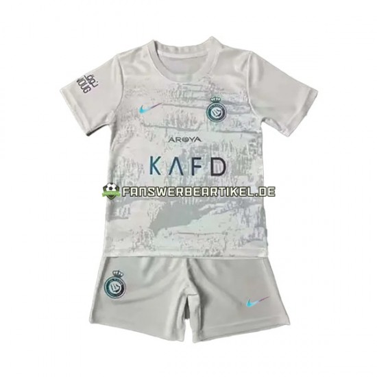 Trikot Al-Nassr Kinder Ausweich ausrüstung 2023-2024 Kurzarm