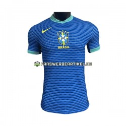 Trikot Brasilien Herren Auswärtsausrüstung 2023-2024 Kurzarm