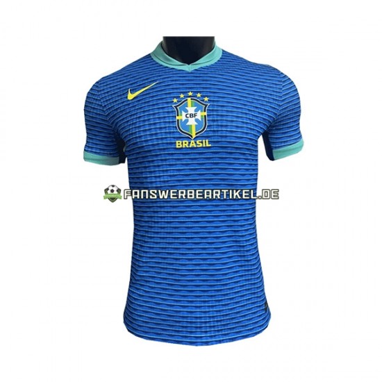 Trikot Brasilien Herren Auswärtsausrüstung 2023-2024 Kurzarm