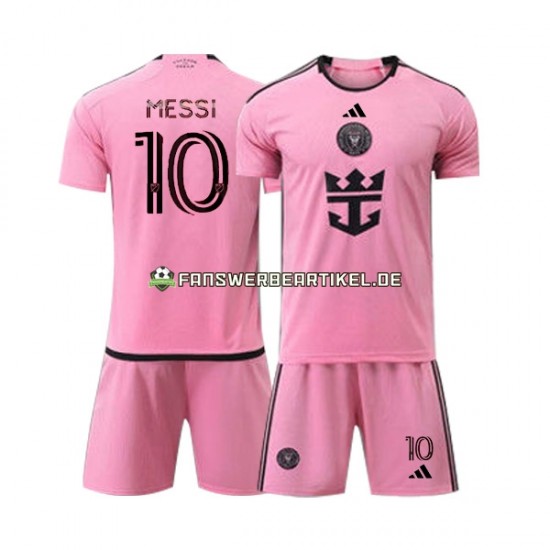 Lionel Messi 10 Trikot Inter Miami Kinder Heimausrüstung 2024 Kurzarm