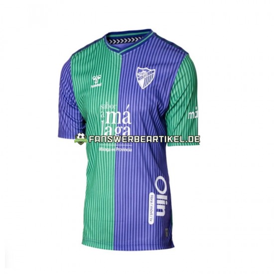 Trikot Málaga CF Herren Auswärtsausrüstung 2023-2024 Kurzarm