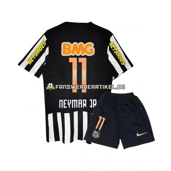 Neymar JR 11 Retro 2012 Trikot Santos Kinder Auswärtsausrüstung Kurzarm