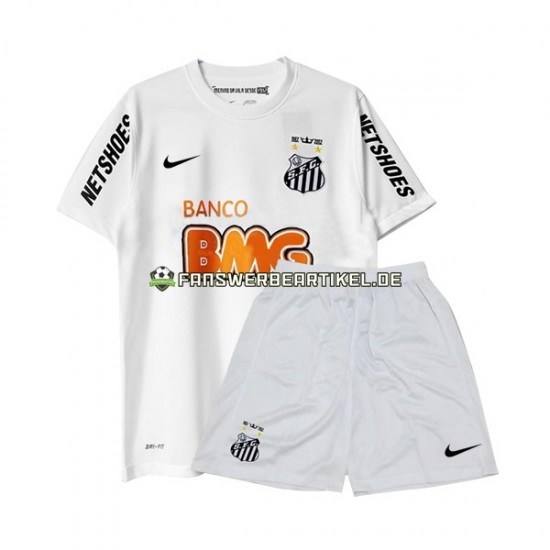 Retro 2012 Trikot Santos Kinder Heimausrüstung Kurzarm