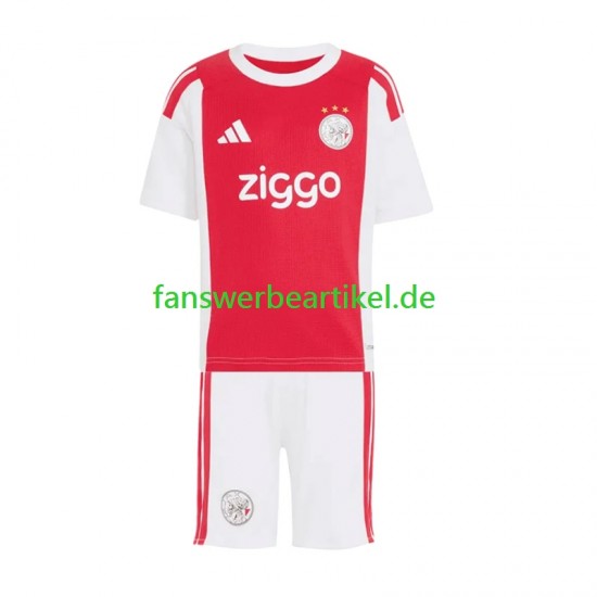 Trikot Ajax Amsterdam Kinder Heimausrüstung 2026-2027 Kurzarm