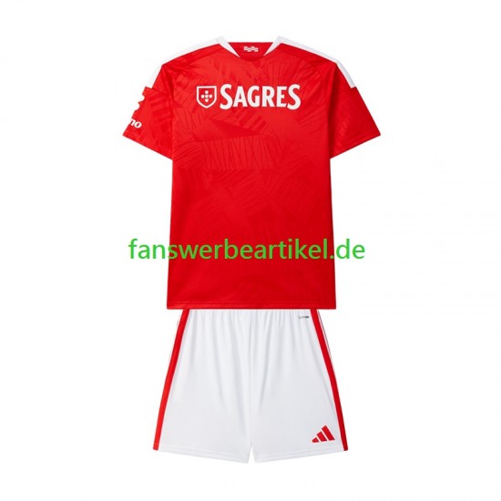 Trikot Benfica Kinder Heimausrüstung 2026-2027 Kurzarm