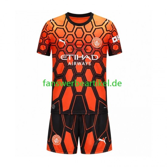 Torwart Trikot Manchester City Kinder Ausweich ausrüstung 2026-2027 Kurzarm