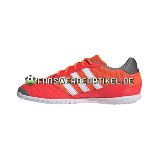 Adidas Classic Super Sala IN Halle White Rot Fußballschuhe