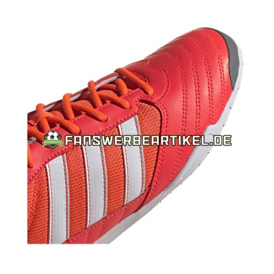 Adidas Classic Super Sala IN Halle White Rot Fußballschuhe