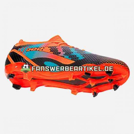 Adidas Messi X Speedportal.3 FG Orange Blau Schwarz Fußballschuhe