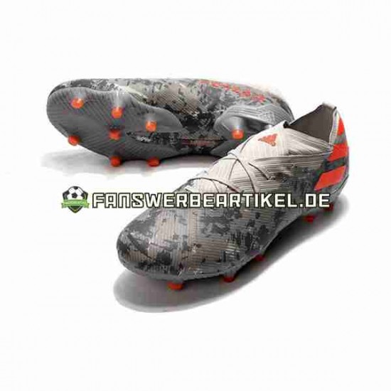 Adidas Nemeziz9.1 FG Grau Orange Weiß Fußballschuhe