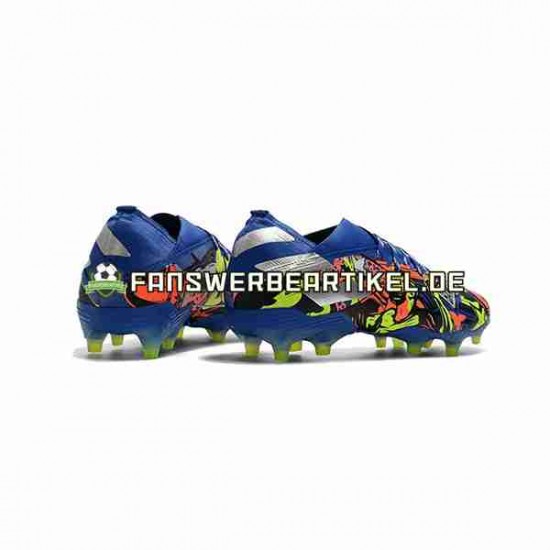 Adidas Nemeziz9.1 FG The Journey Blau Gelb Weiß Fußballschuhe