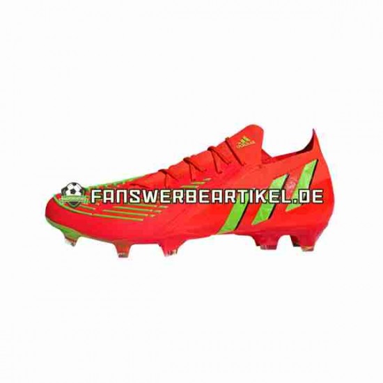 Adidas Predator EDGE.1 L FG Game Data Rot Grün Fußballschuhe