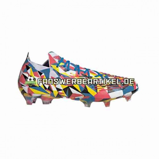 Adidas Predator EDGE.1 L FG Geometric Blau Gelb Fußballschuhe